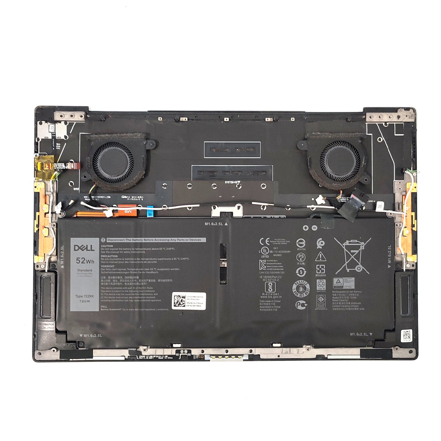 DELL XPS P117G001/PALMREST WITH BATTERY
