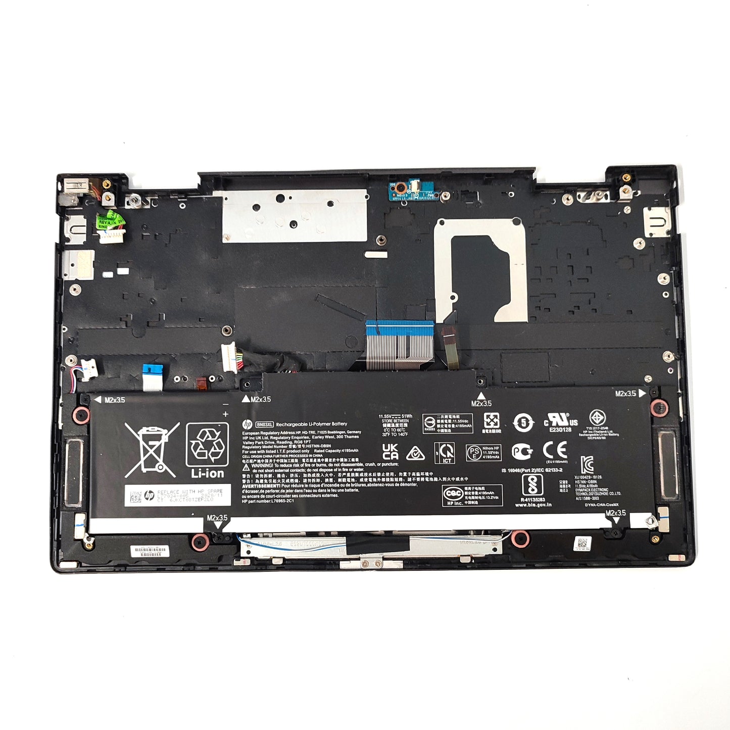 HP ENVY 3360 13-AY0009NA/BASE PLATE WITH BATTERY