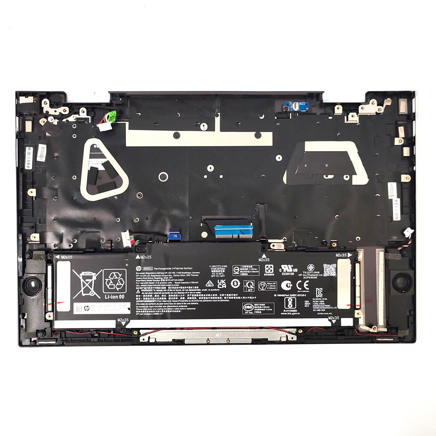 HP 15-EU0004NA/PALMREST WITH BATTERY