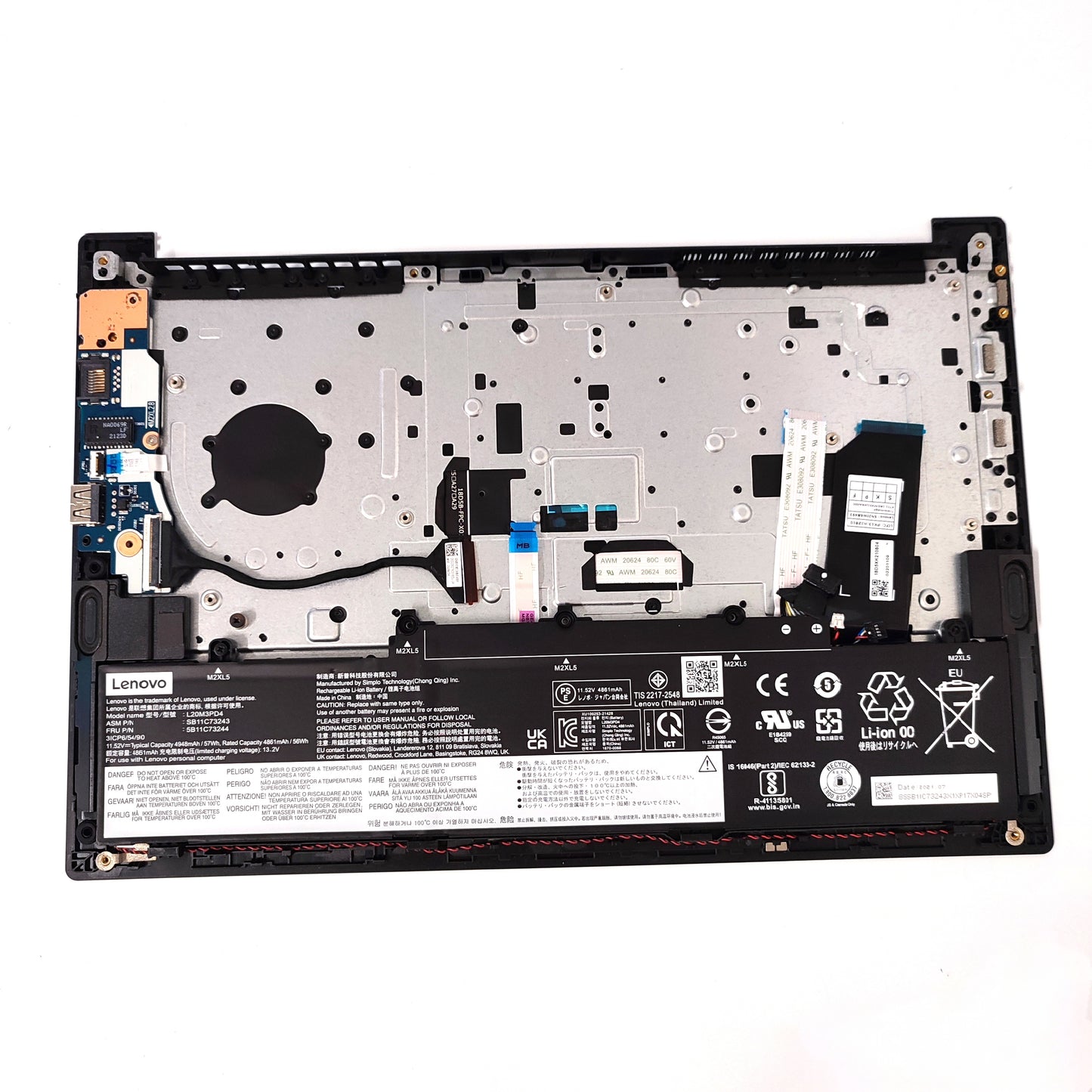 LENOVO THINKPAD E14 GEN3/BASE PLATE WITH BATTERY