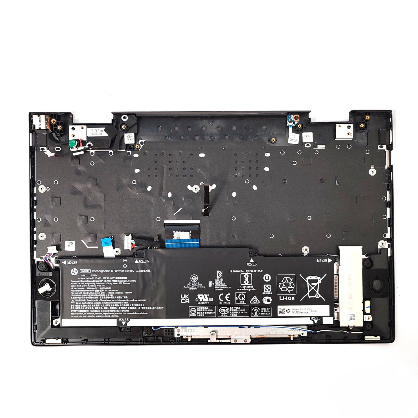 HP 15 EE0002NA/BASE PLATE WITH BATTERY