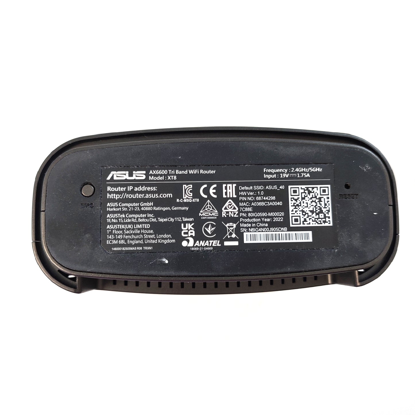 Asus AX6600 (XT8) WIFI Router